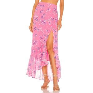 Yumi Kim 'Kimmie' Pink Voile Ruffle Trim Skirt Size S